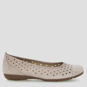 SKYLAR GA - LINEN NUBUCK FLATS