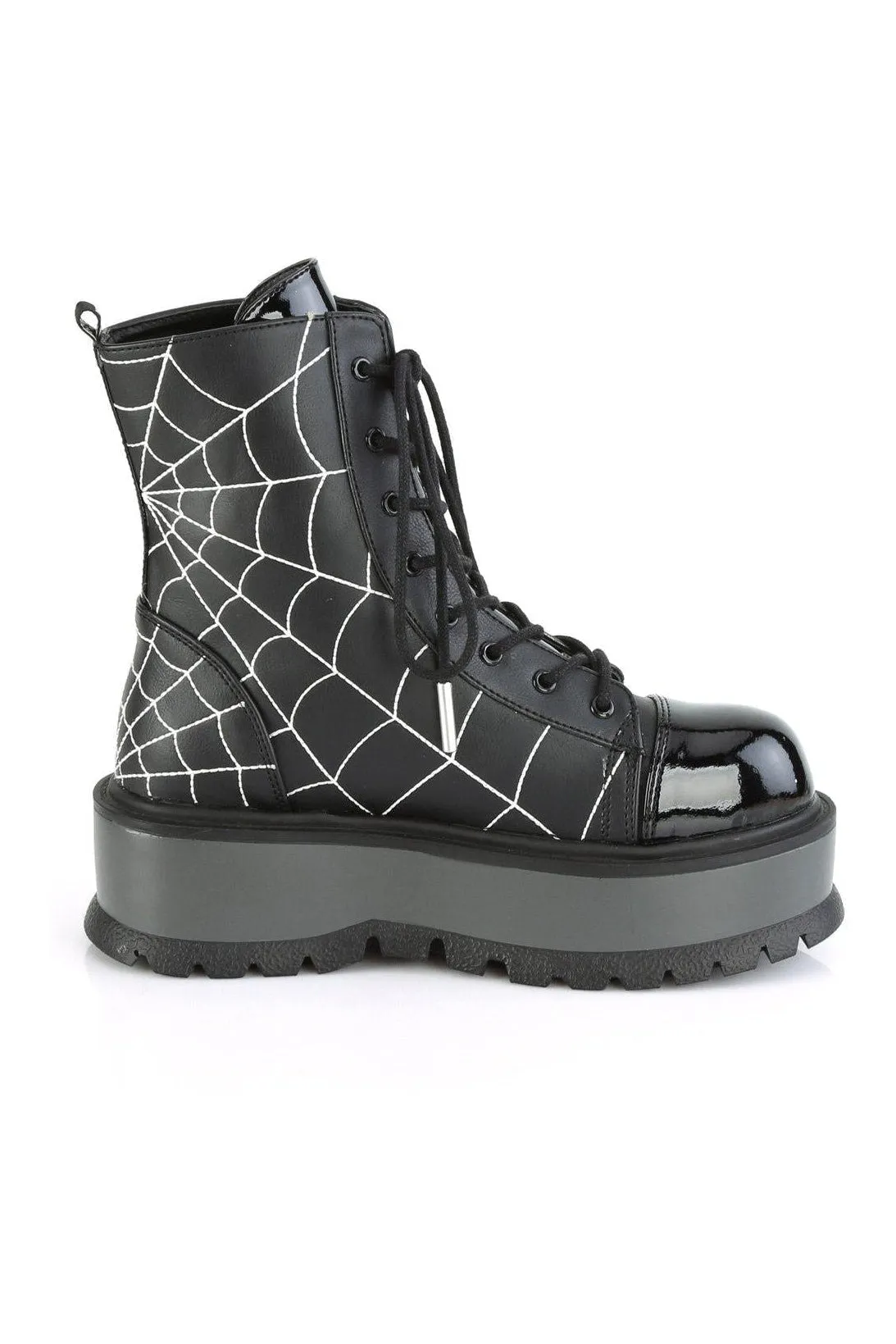 SLACKER-88 Ankle Boot | Black Faux Leather