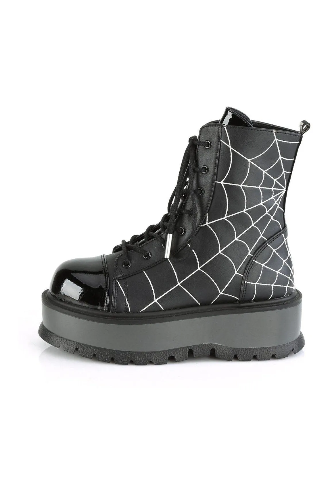 SLACKER-88 Ankle Boot | Black Faux Leather