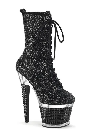 SPECTATOR-1040G Knee Boot | Black Glitter