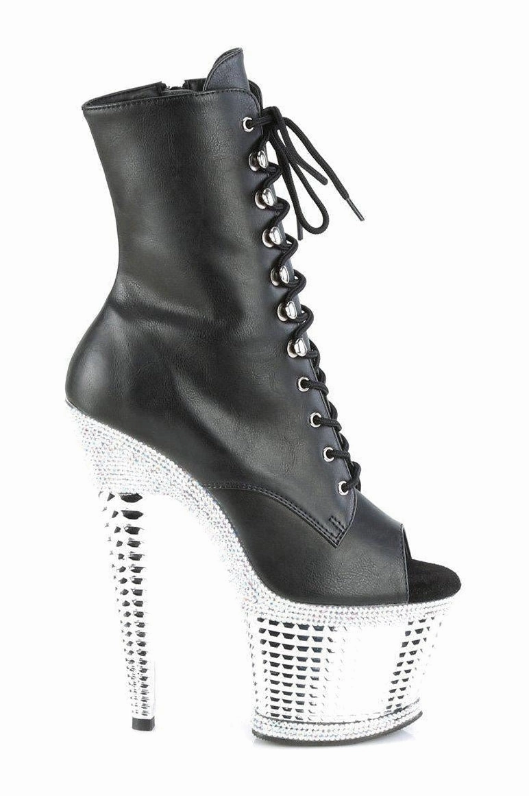 SPECTATOR-1021RS Ankle Boot | Black Faux Leather