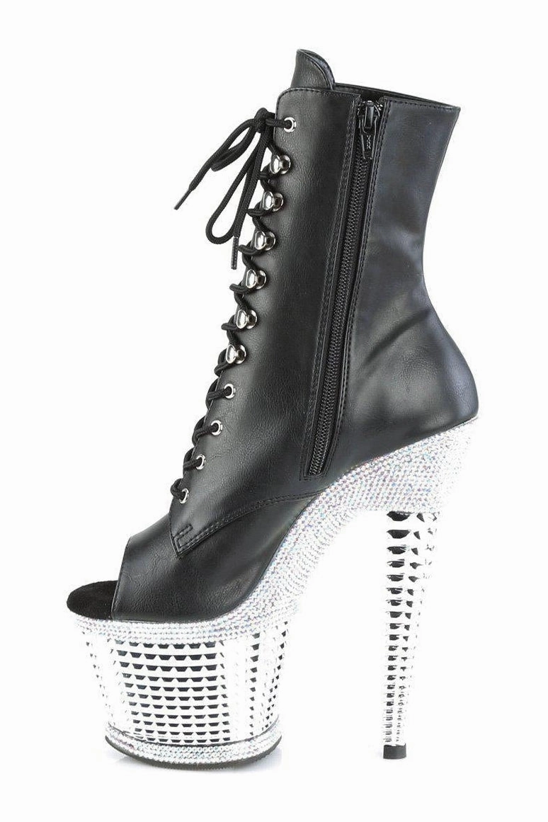 SPECTATOR-1021RS Ankle Boot | Black Faux Leather