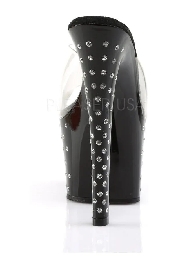 STARDUST-701 Platform Slide  | Black Vinyl