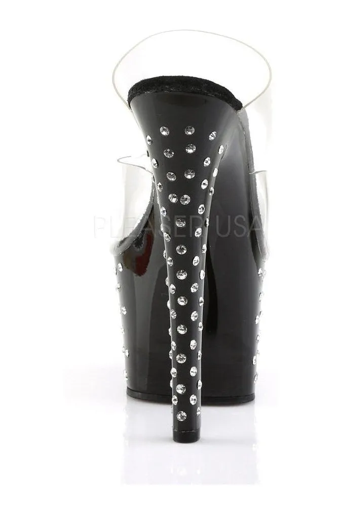 STARDUST-702 Platform Slide  | Black Vinyl