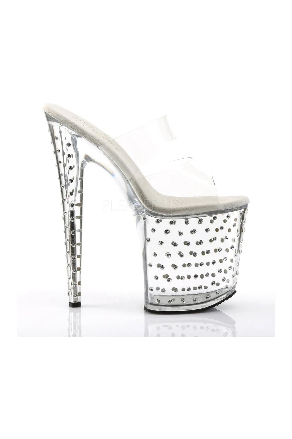 STARDUST-802 Platform Slide  | Clear Vinyl
