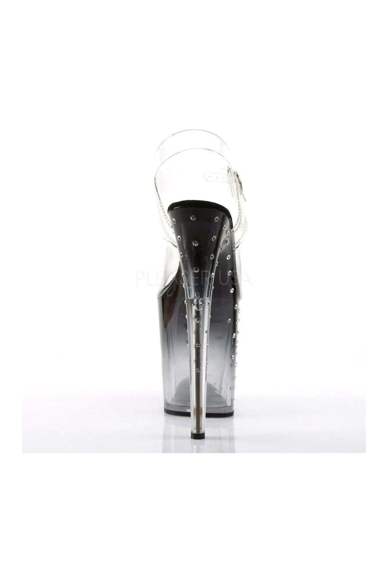 STARDUST-808T Platform Sandal  | Black Vinyl