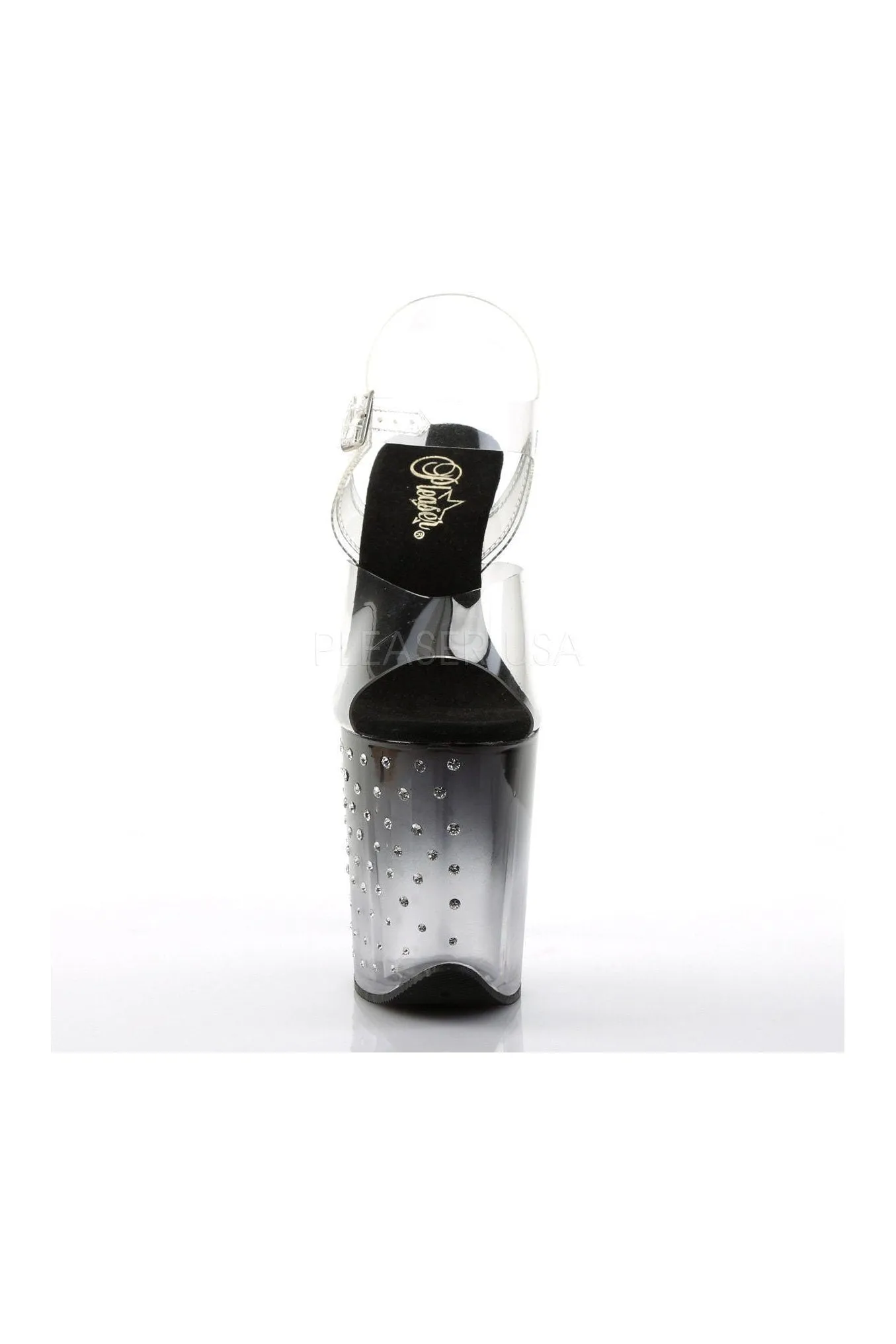 STARDUST-808T Platform Sandal  | Black Vinyl