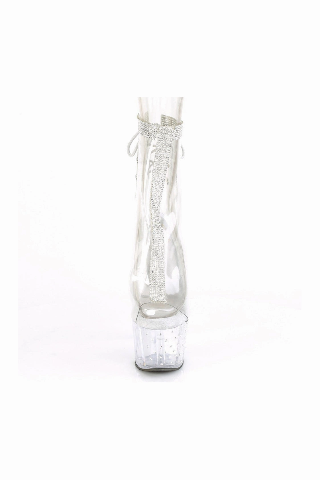 STARDUST-1018C-2RS Exotic Ankle Boot | Clear Vinyl