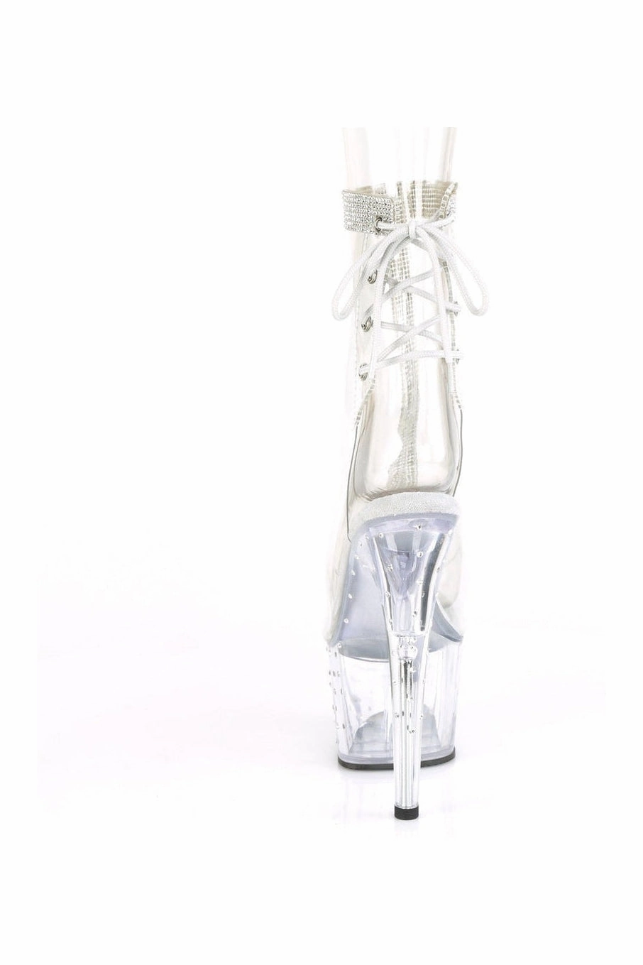 STARDUST-1018C-2RS Exotic Ankle Boot | Clear Vinyl