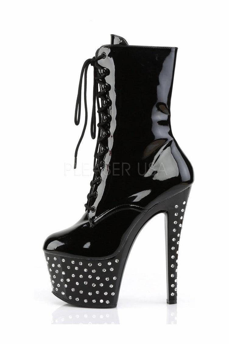STARDUST-1020-7 Platform Boot  | Black Patent