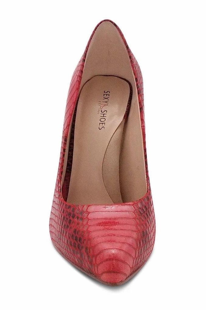 Sultry Low Cut Sky High Stiletto Heel Pump