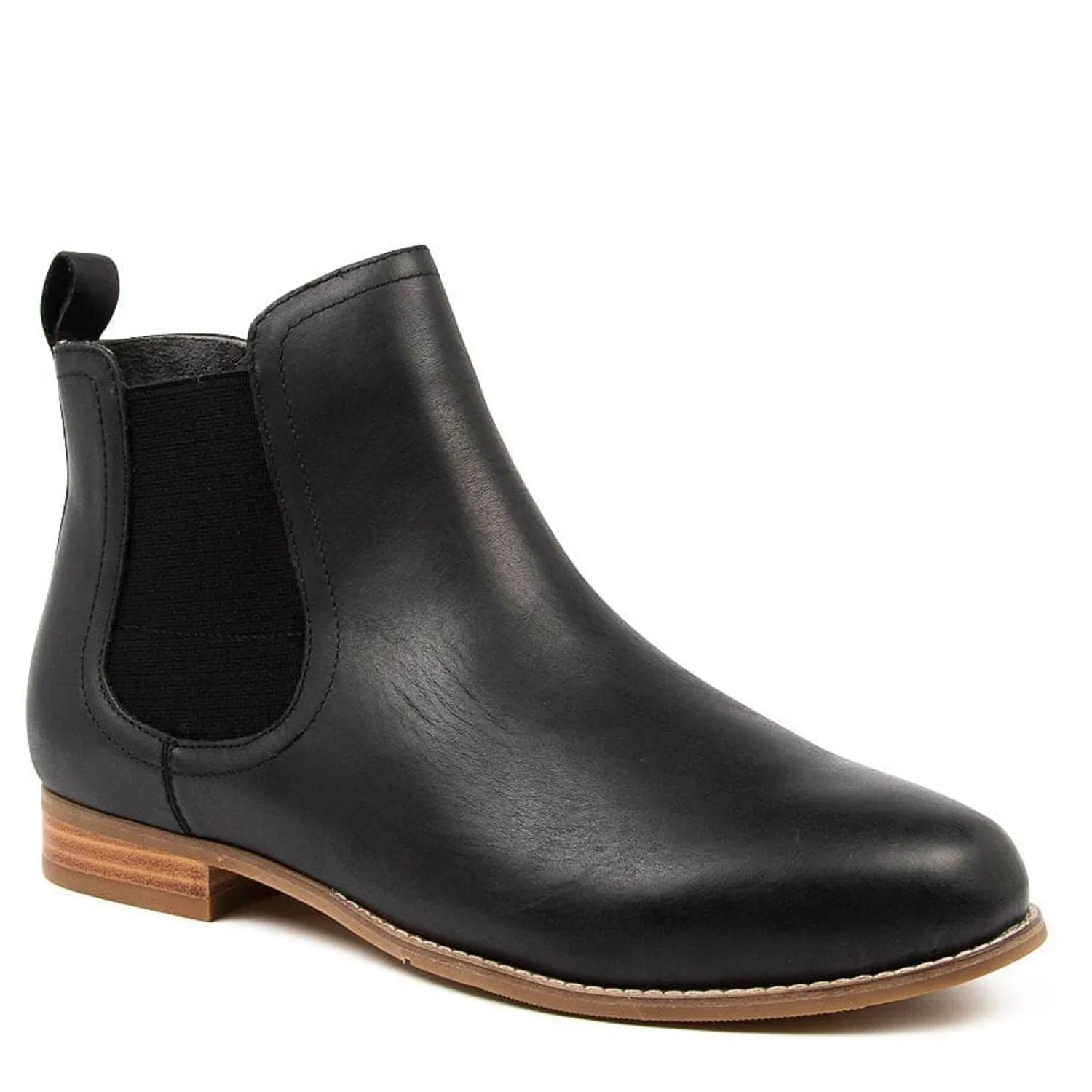 TALIA XF - BLACK LEATHER ANKLE BOOTS