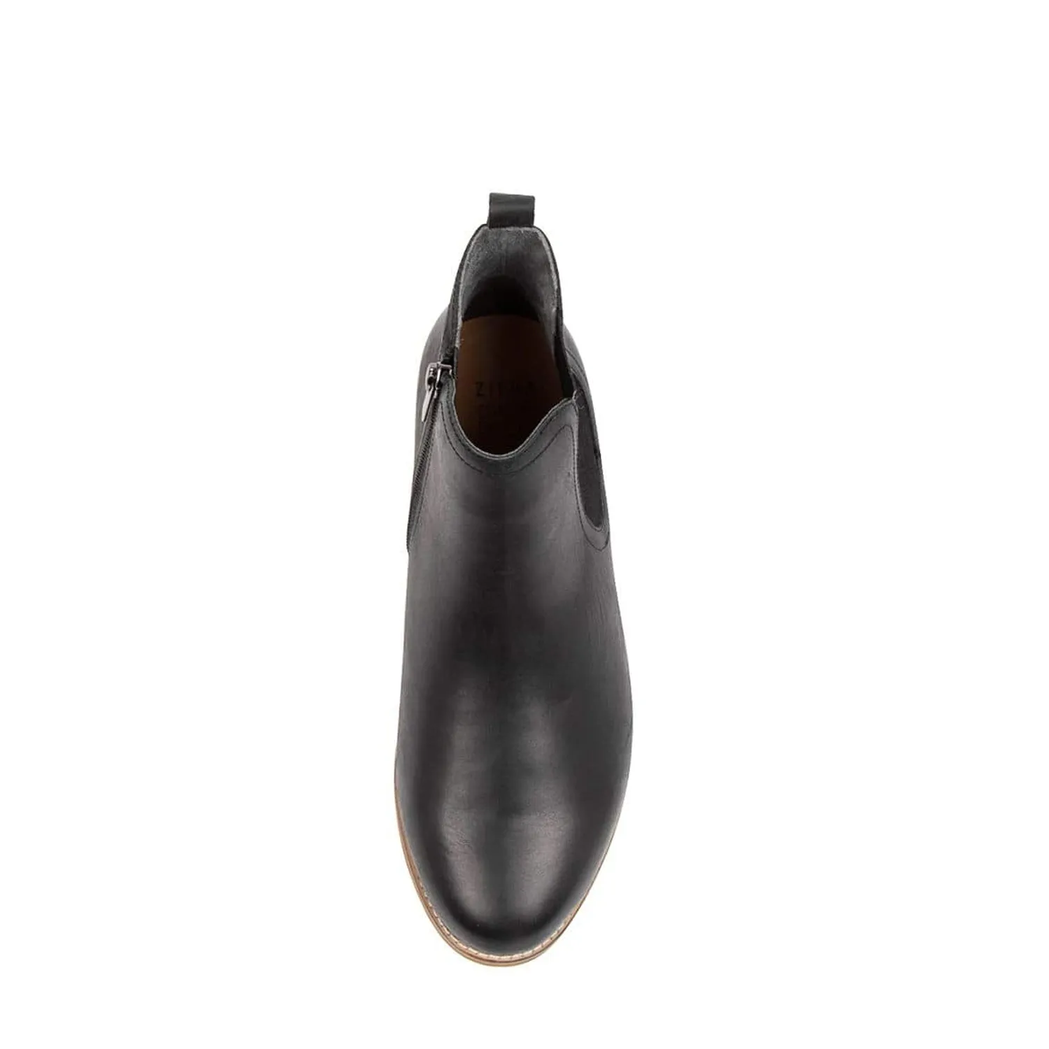 TALIA XF - BLACK LEATHER ANKLE BOOTS