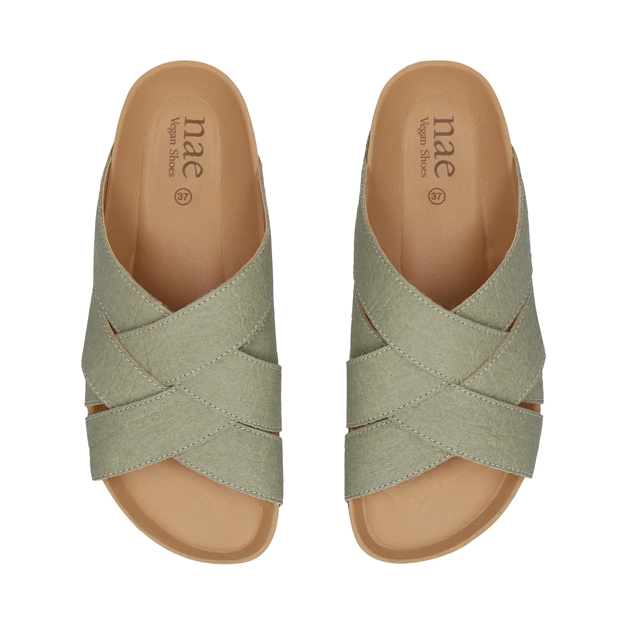 Tanna Unisex Piatex Vegan Leather Sandals | Green