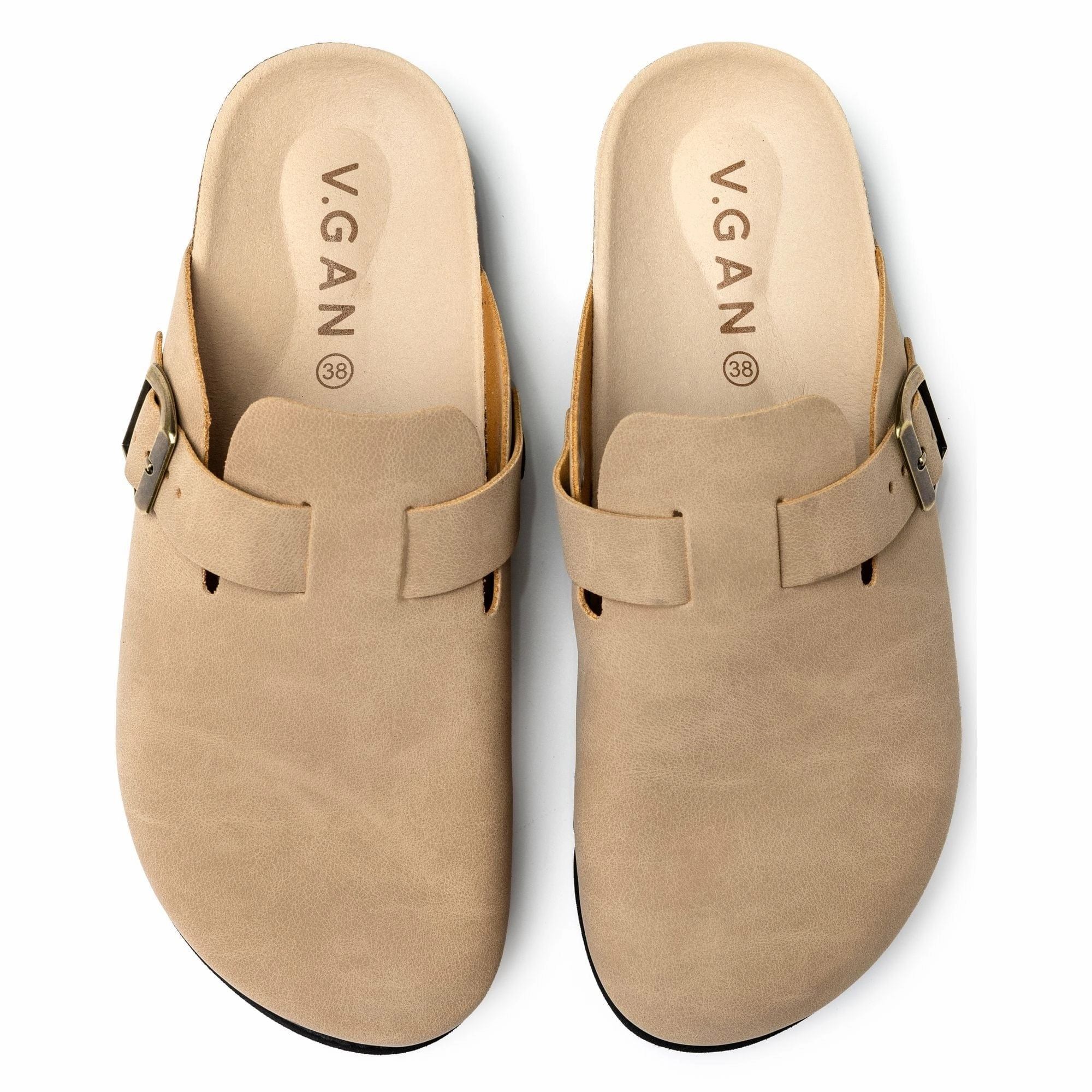 Taro Women's Footbed Vegan Sandals | Natural Taupe