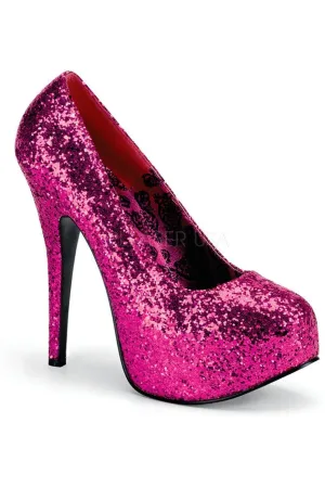 TEEZE-06GW Pump  | Fuchsia Glitter