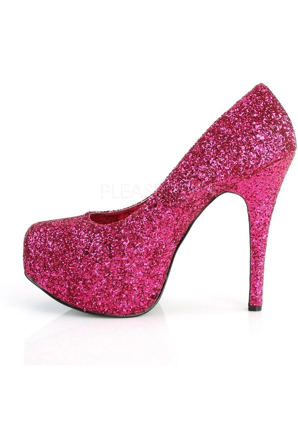 TEEZE-06GW Pump  | Fuchsia Glitter