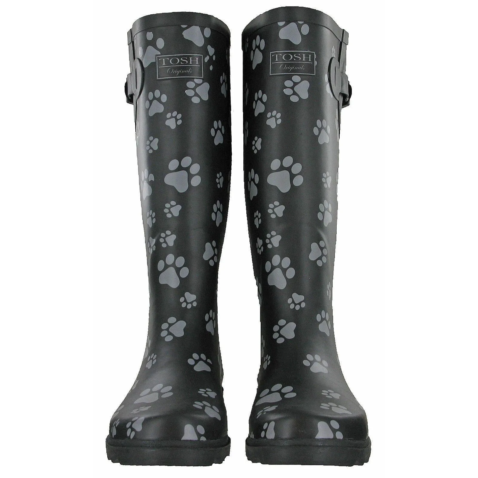 TOSH Dog Paw Tall Wellington Boots