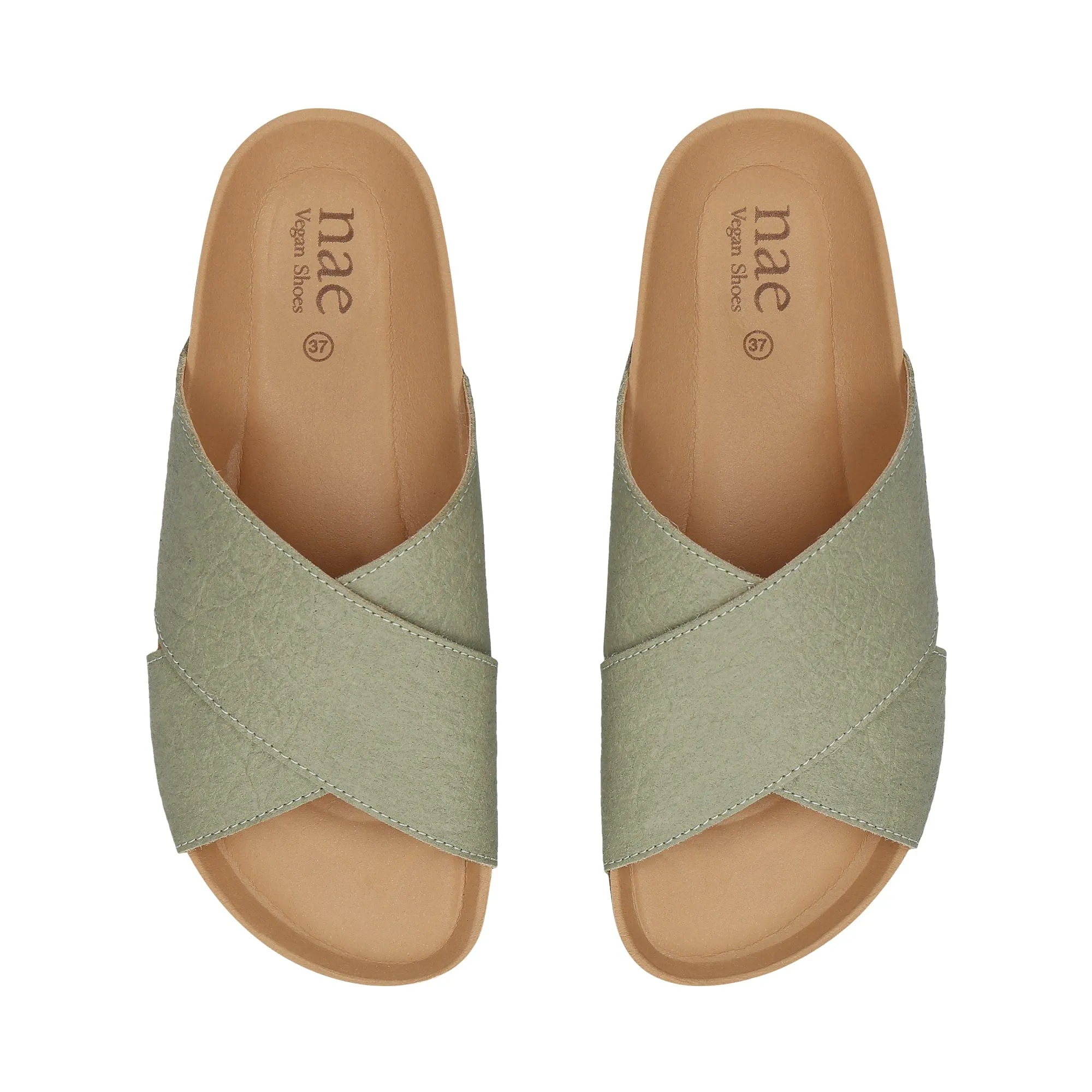 Tupai Unisex Piatex Vegan Leather Sandals | Green