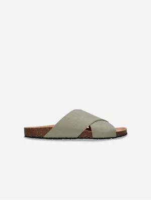 Tupai Unisex Piatex Vegan Leather Sandals | Green
