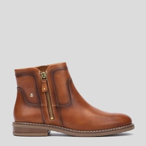 W8J-8747 - BRANDY LEATHER ANKLE BOOTS