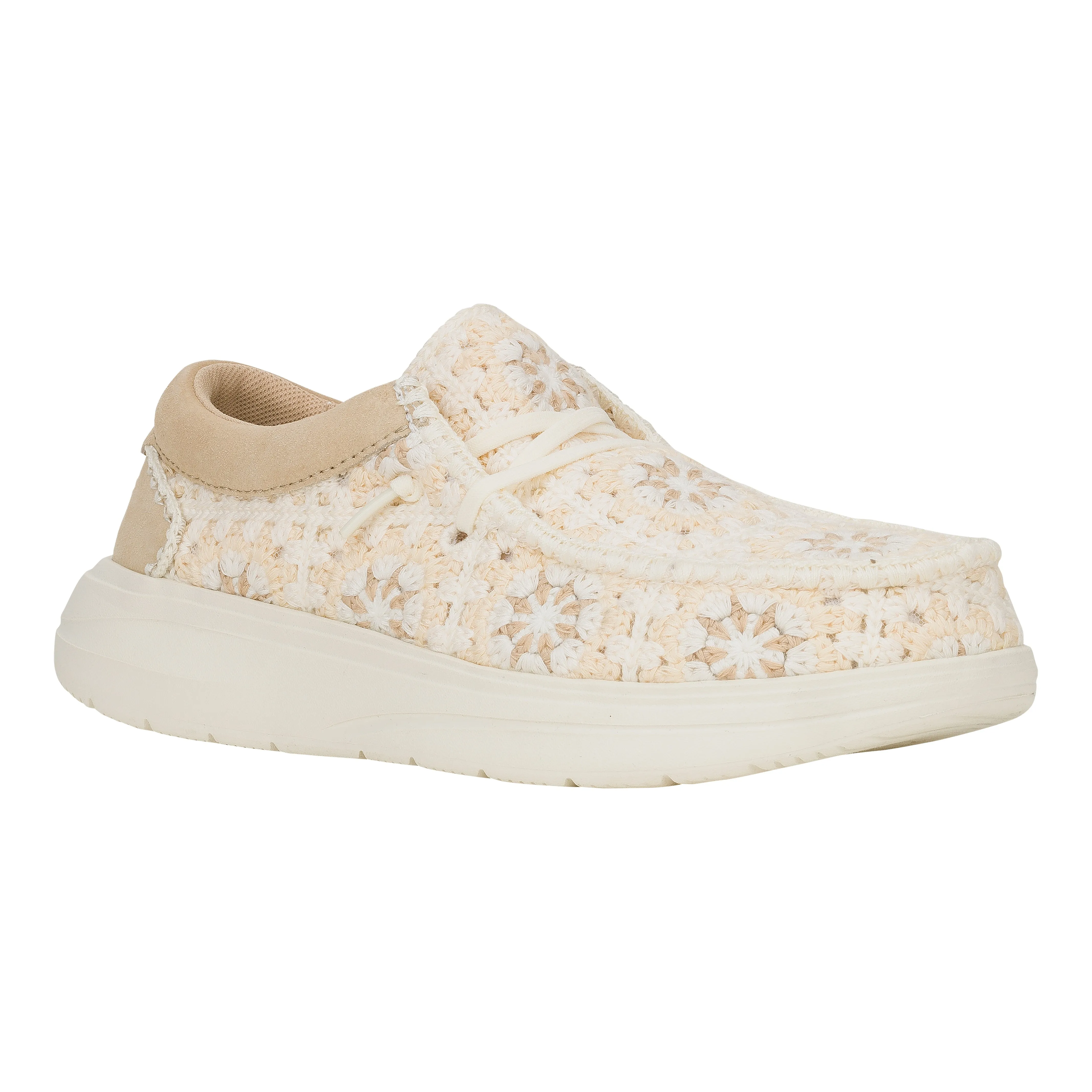 Wendy Comf Cottage Crochet - Tan/Multi