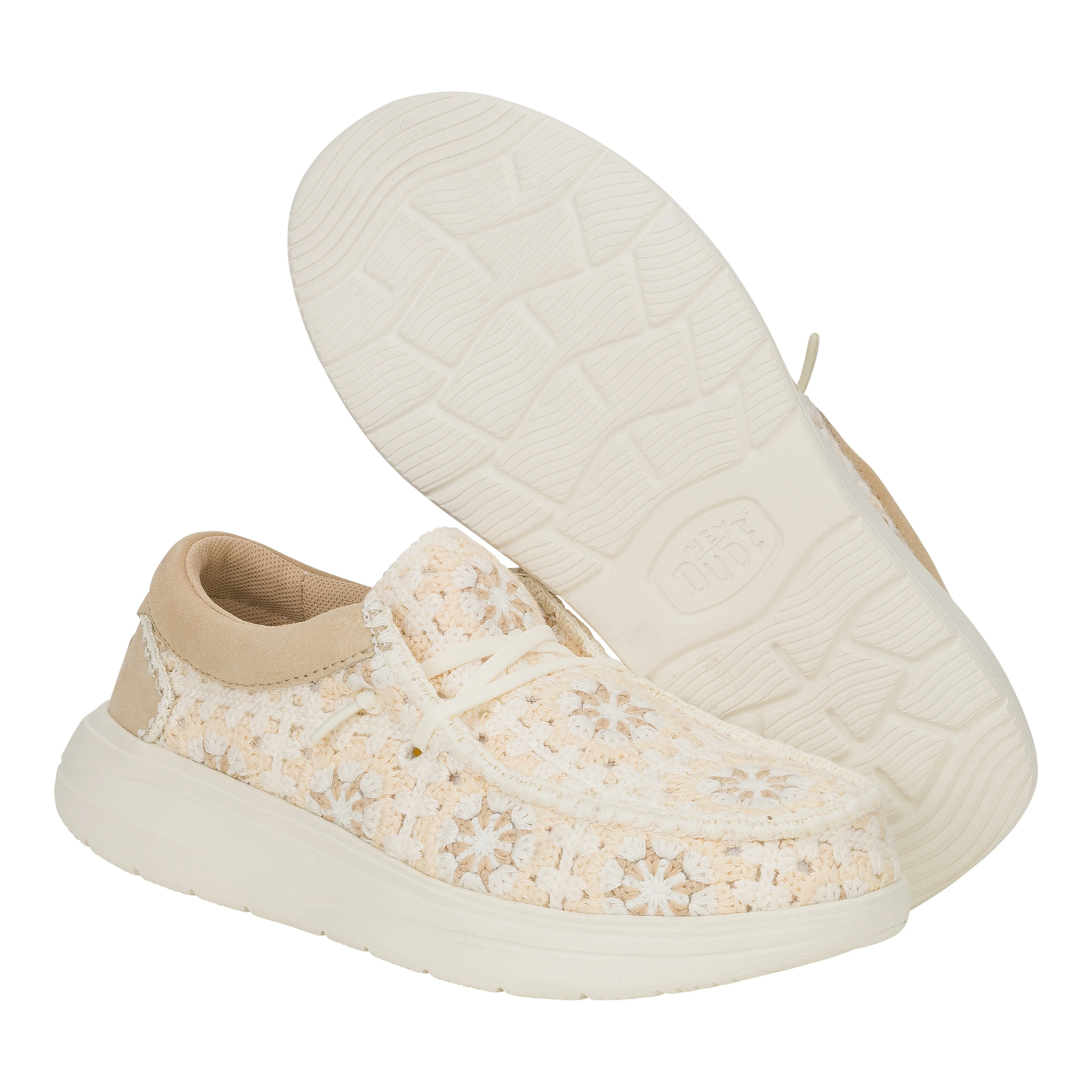 Wendy Comf Cottage Crochet - Tan/Multi