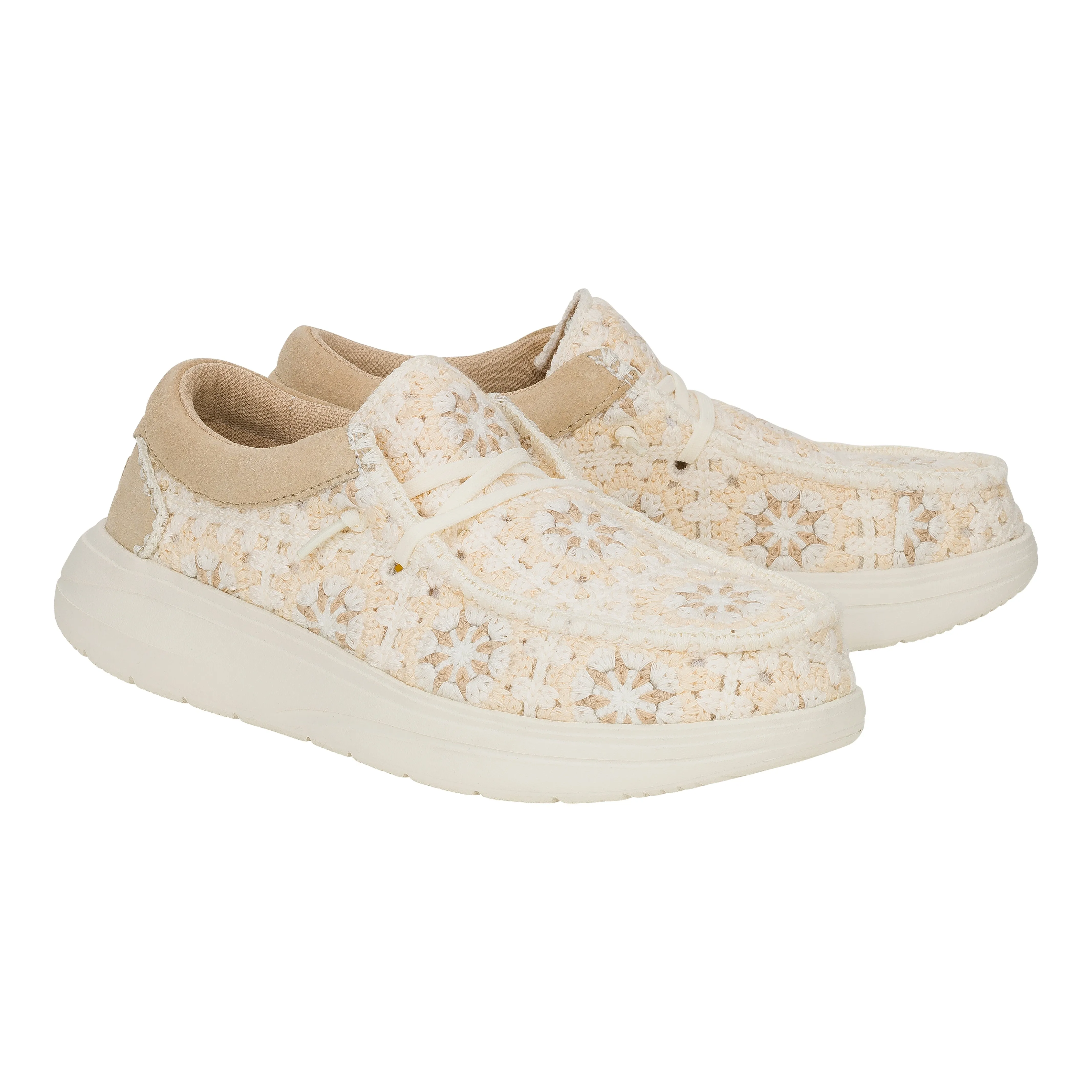 Wendy Comf Cottage Crochet - Tan/Multi
