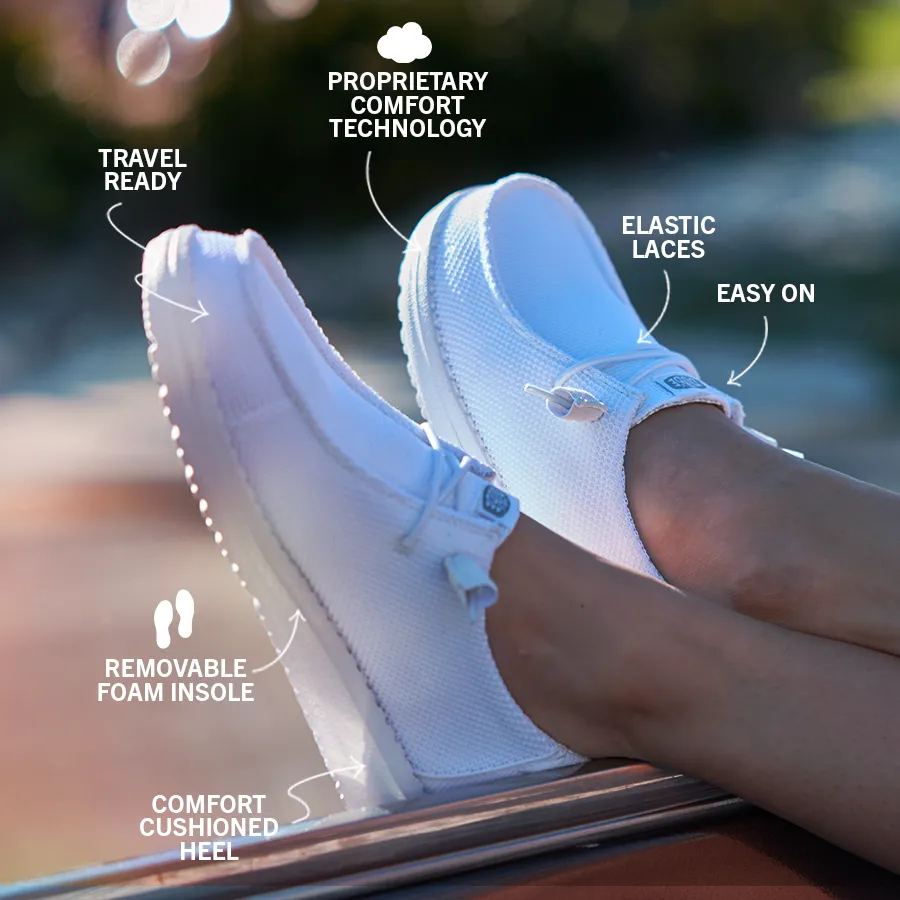 Wendy Stretch Sox Wide - Stone White