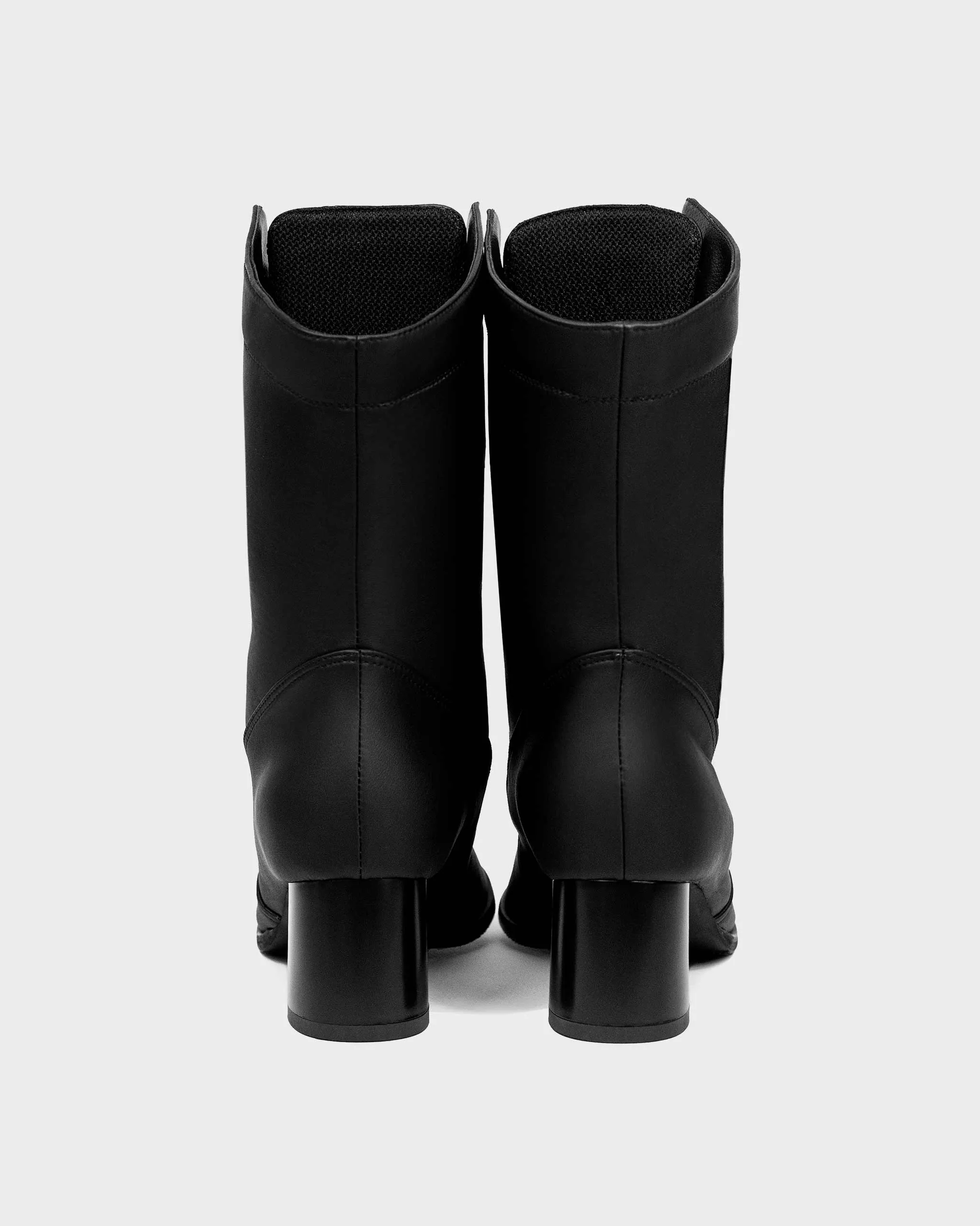Women's Desserto Cactus Leather Vegan Ankle Boots | Black