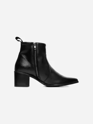 Women's Swan No.1 Desserto Cactus Leather Vegan Ankle Boots | Black