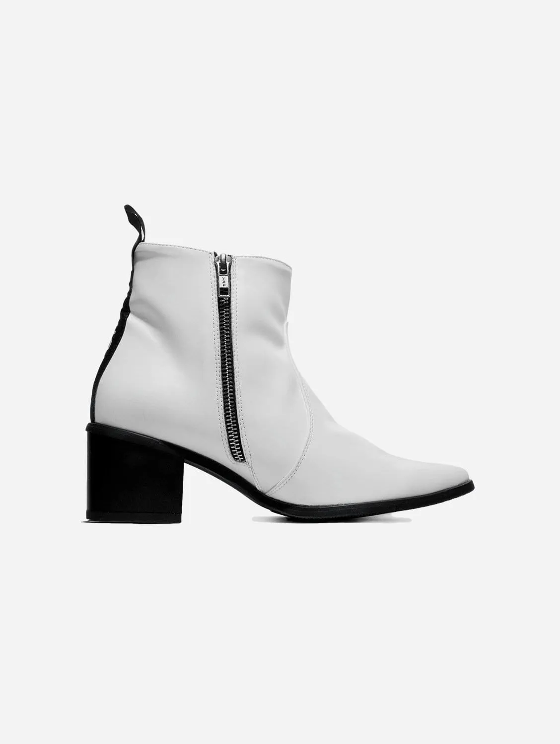 Women's Swan No.1 Desserto Cactus Leather Vegan Ankle Boots | White