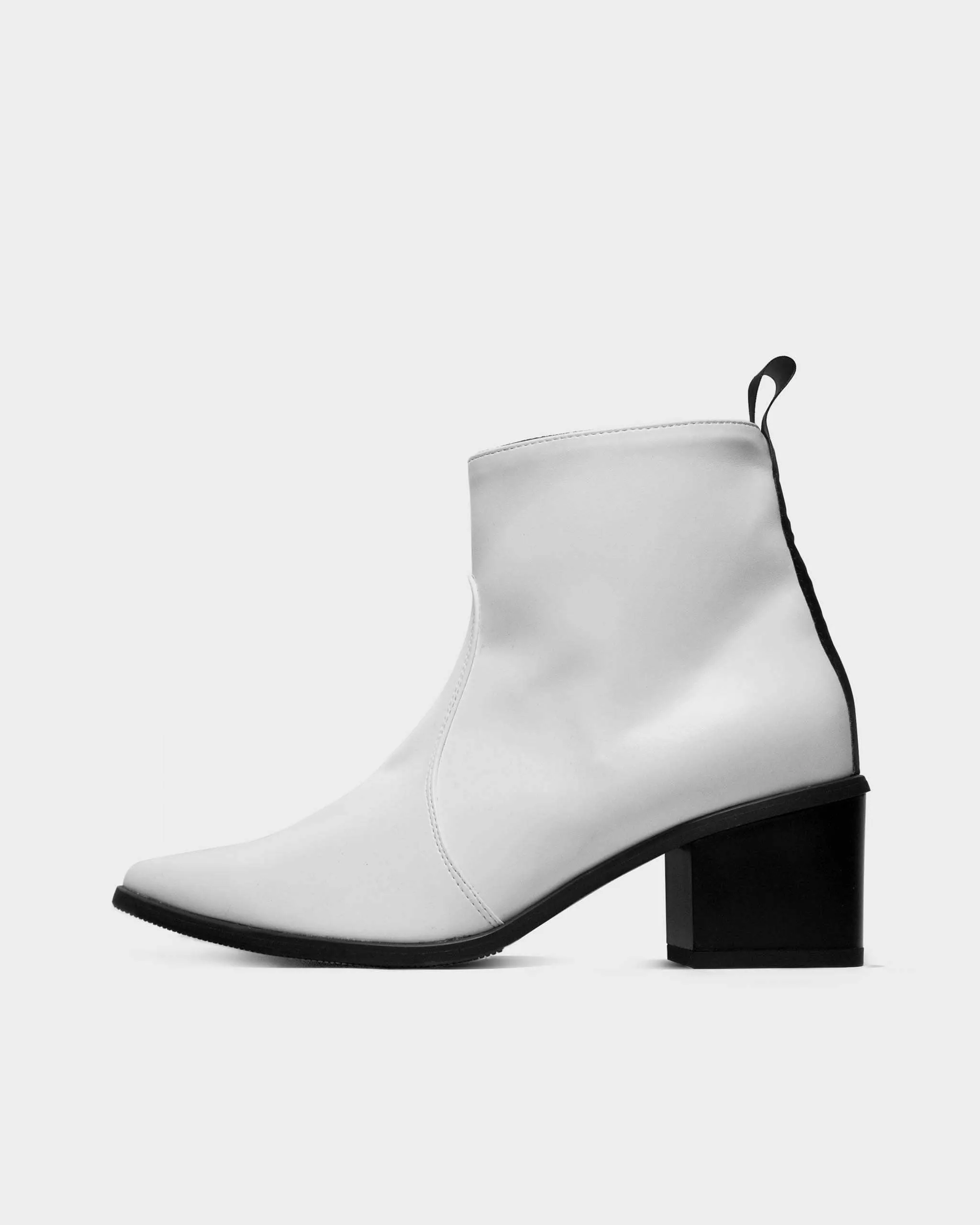 Women's Swan No.1 Desserto Cactus Leather Vegan Ankle Boots | White