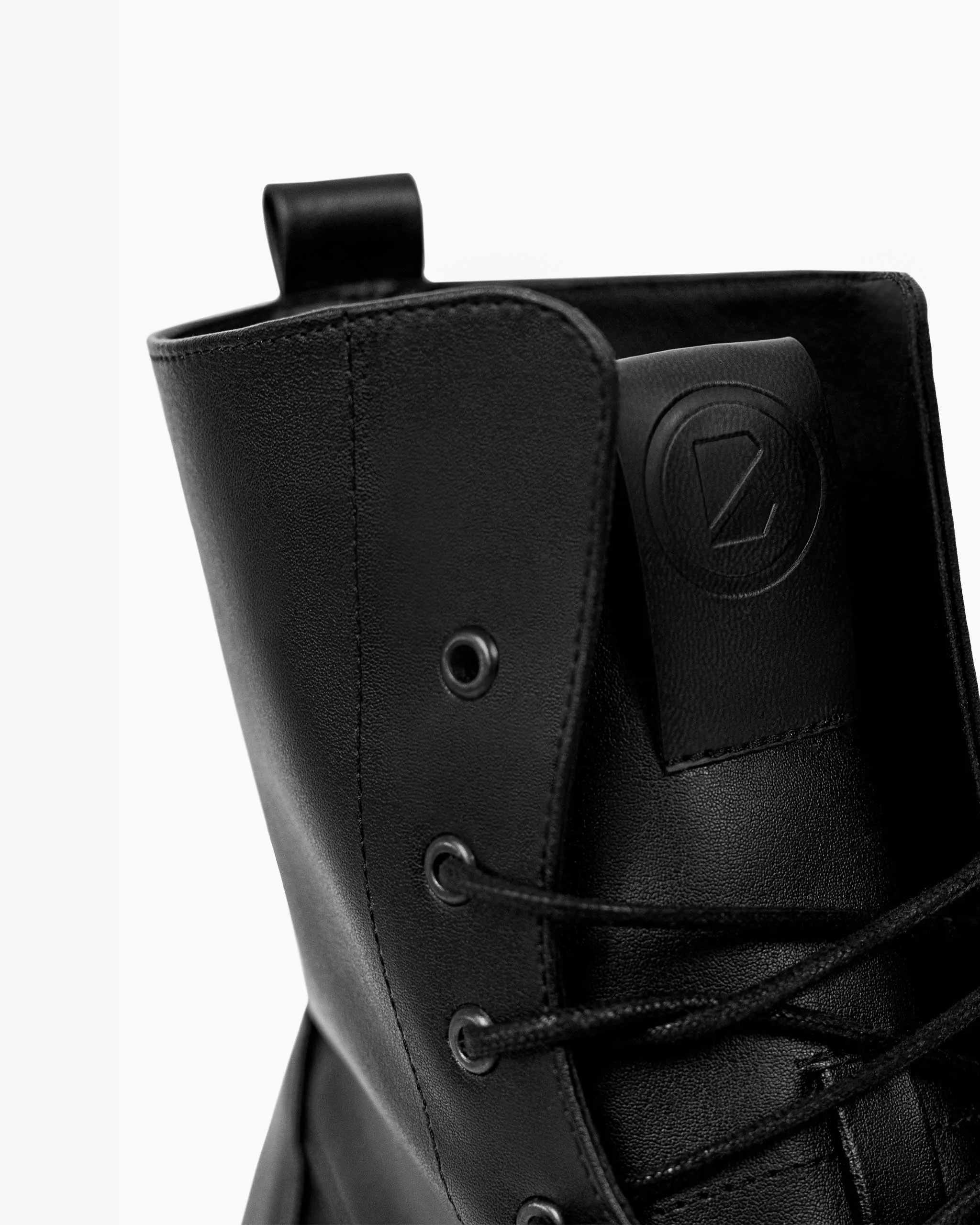 Women's Workers No. 2 Desserto Cactus Leather Vegan Boots | Black