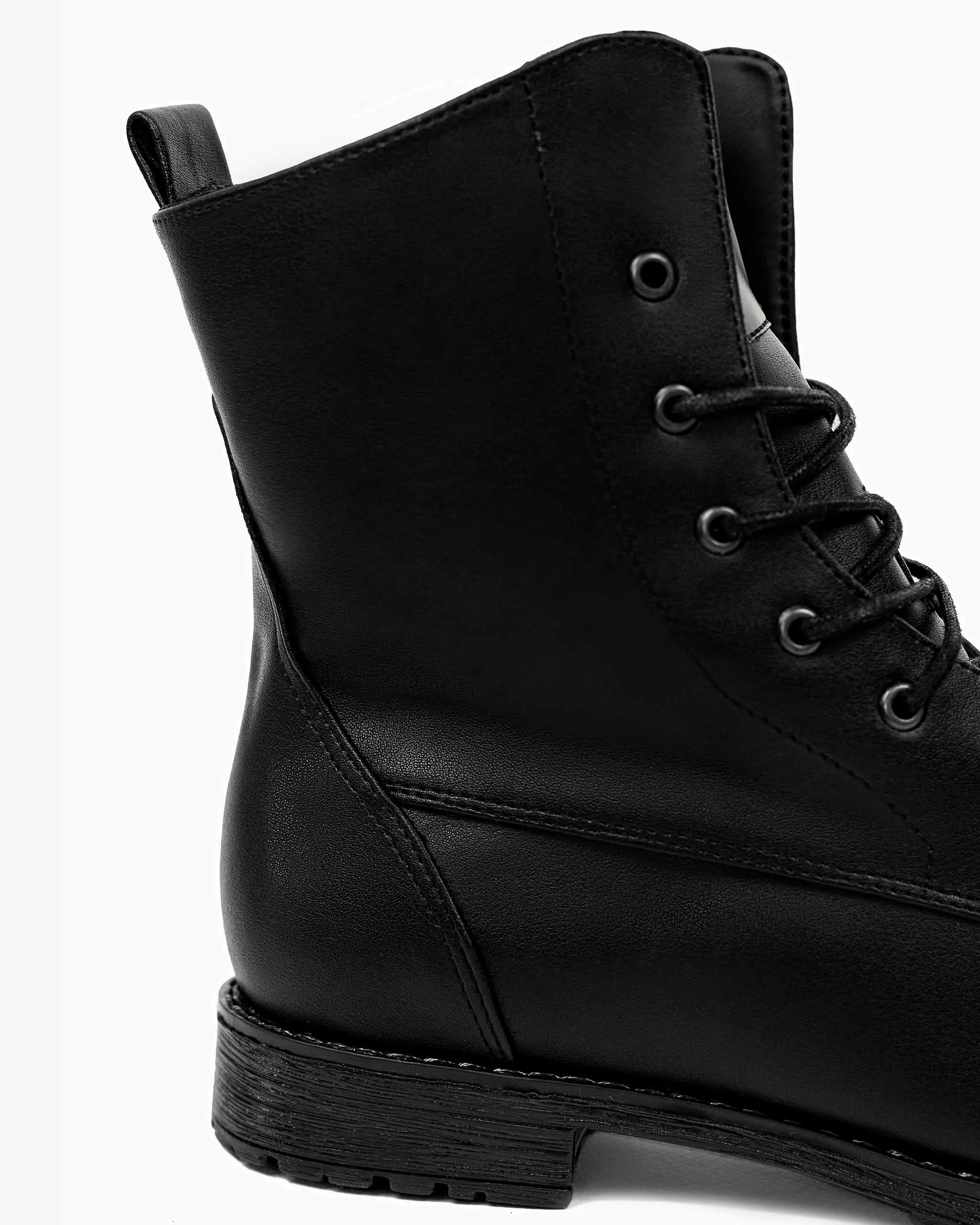 Women's Workers No. 2 Desserto Cactus Leather Vegan Boots | Black
