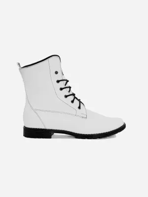 Women's Workers No. 2 Desserto Cactus Vegan Leather Boots | White