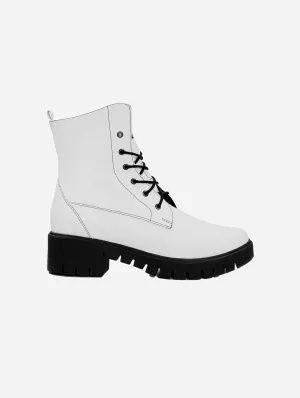 Women's Workers No. 3 Desserto Cactus Leather Vegan Boots | White