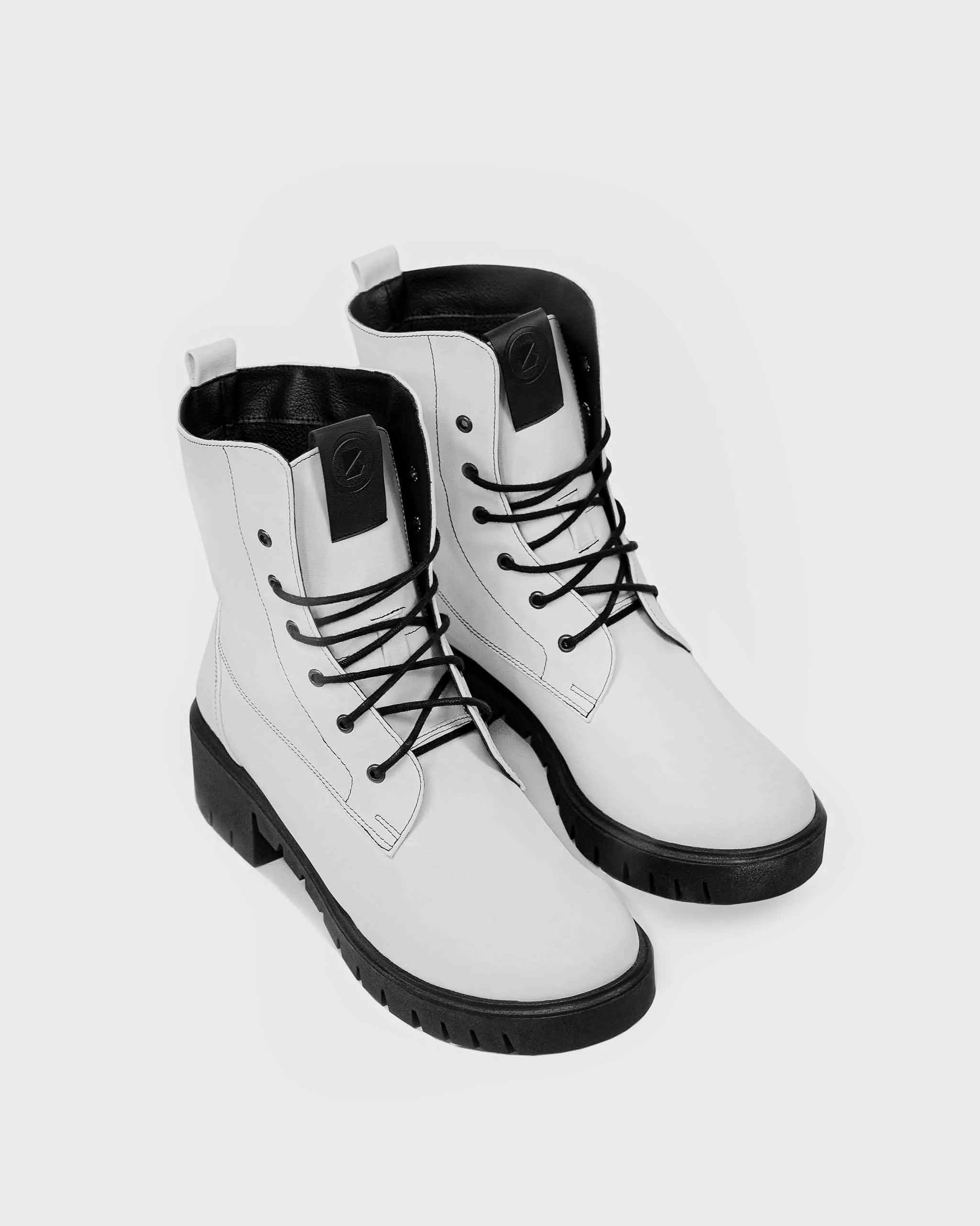 Women's Workers No. 3 Desserto Cactus Leather Vegan Boots | White