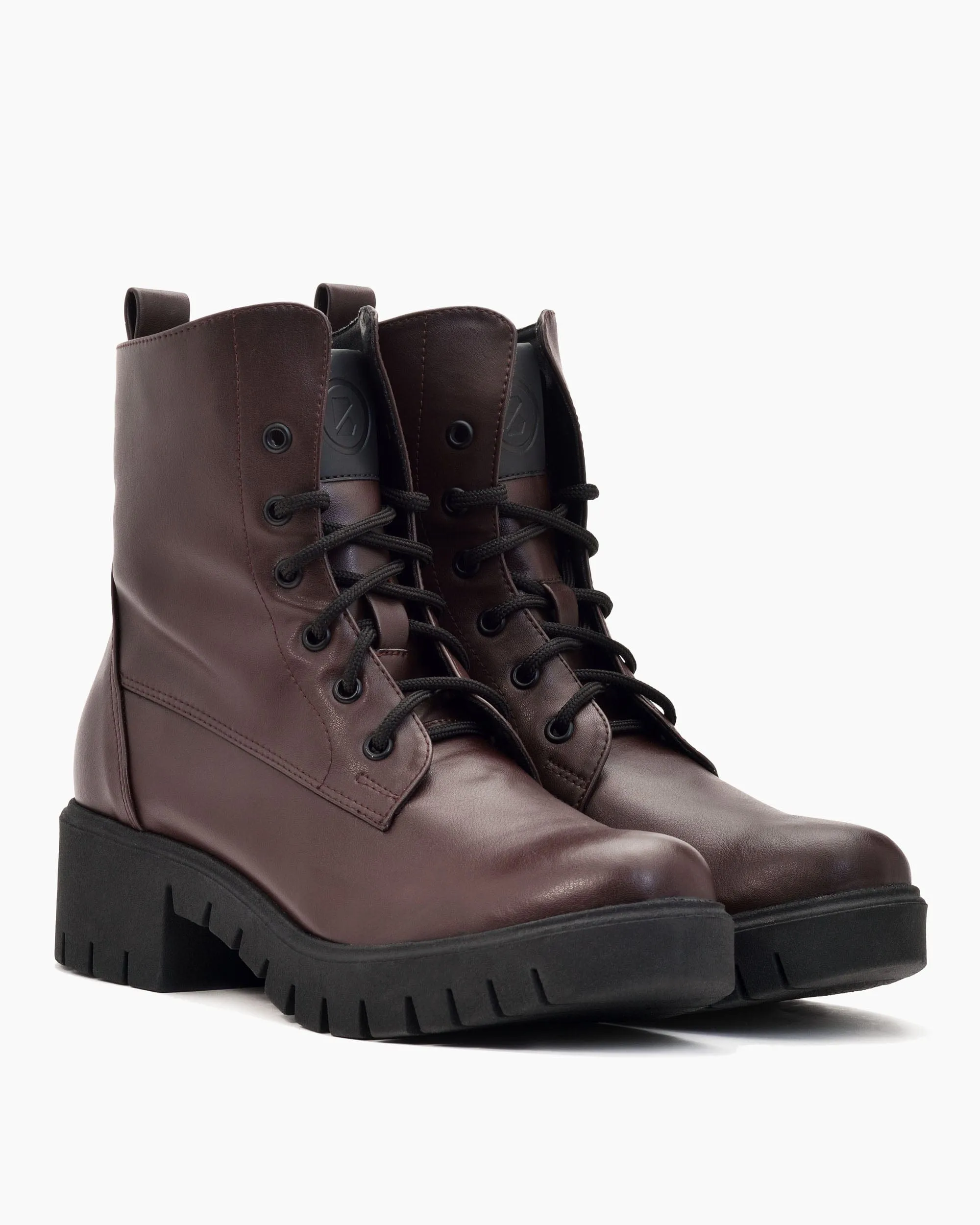 Women's Workers No. 3 Vegea Grape Leather Boots | Chocolate