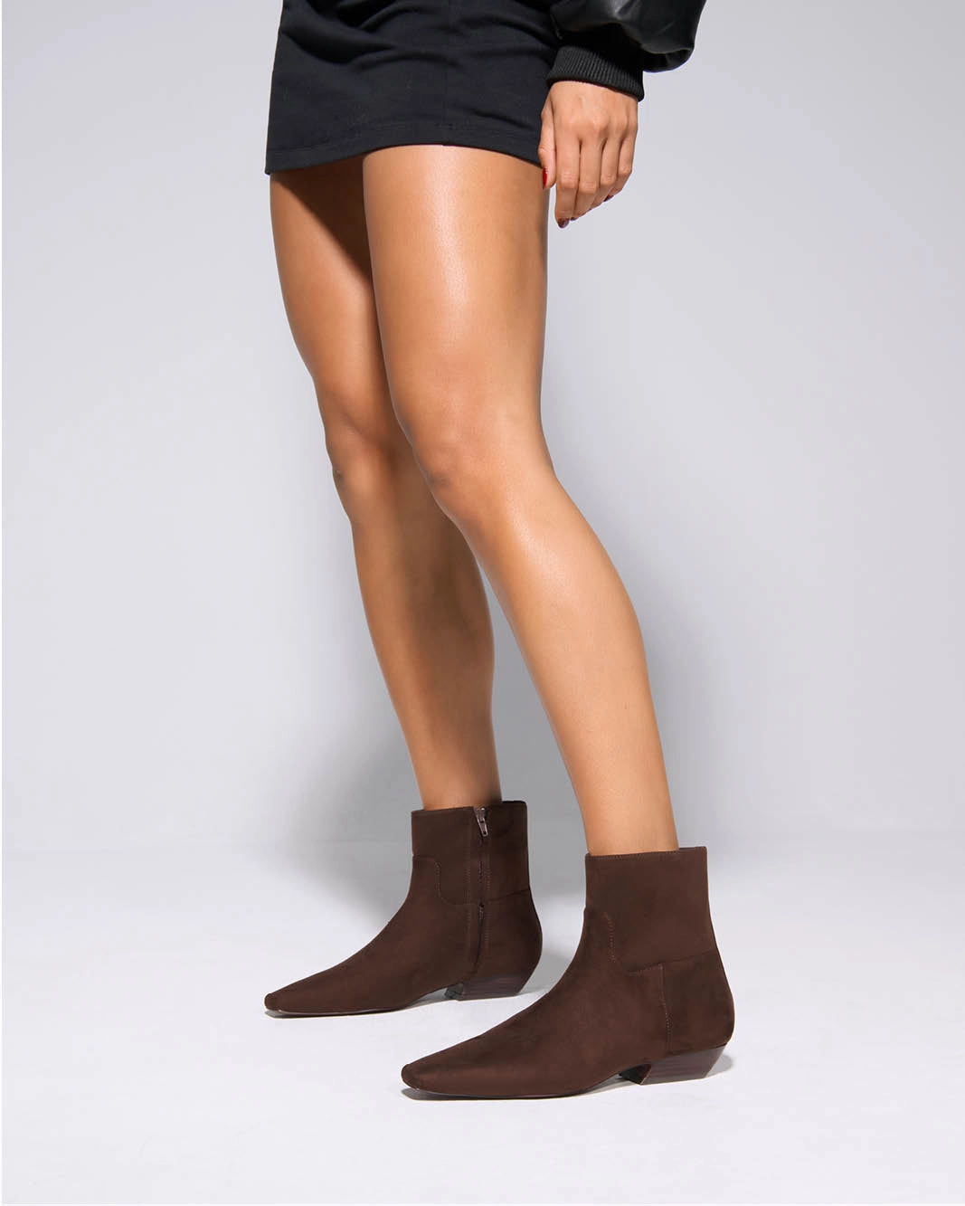 Xanthe Ankle Boot Chocolate Suede