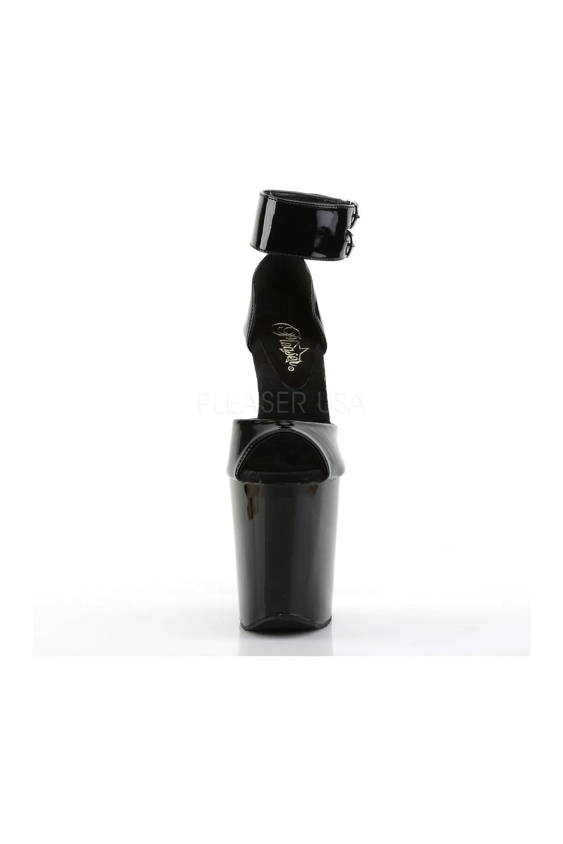 XTREME-875 Platform Sandal  | Black Patent