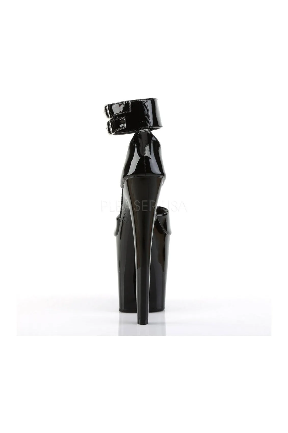 XTREME-875 Platform Sandal  | Black Patent