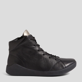 YORKERS XW - BLACK-PEWTER LEATHER