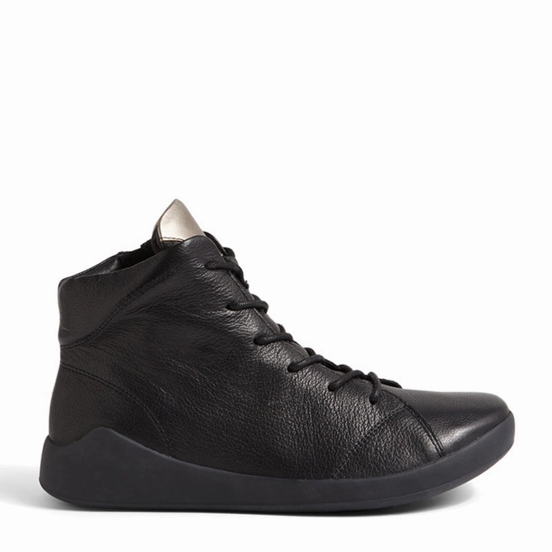 YORKERS XW - BLACK-PEWTER LEATHER